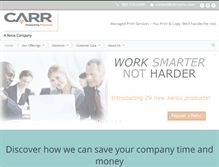 Tablet Screenshot of carrxerox.com
